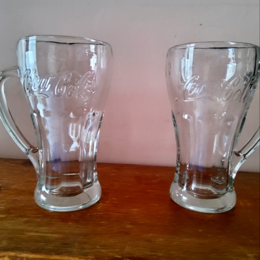 Vintage style Coca Cola glasses